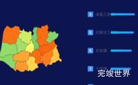 echarts运城市临猗县geoJson地图地图排行榜效果代码演示