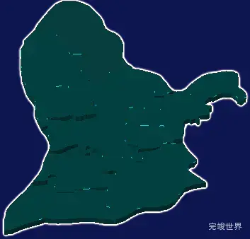 threejs运城市新绛县geoJson地图3d地图添加描边效果