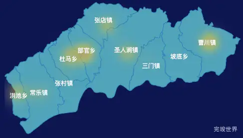 echarts运城市平陆县geoJson地图热力图