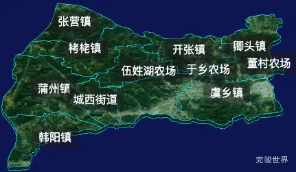 threejs运城市永济市geoJson地图3d地图css2d标签