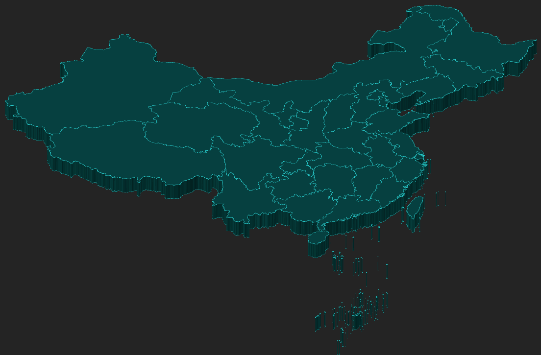 threejs 在vue3项目中绘制3d地图效果实例