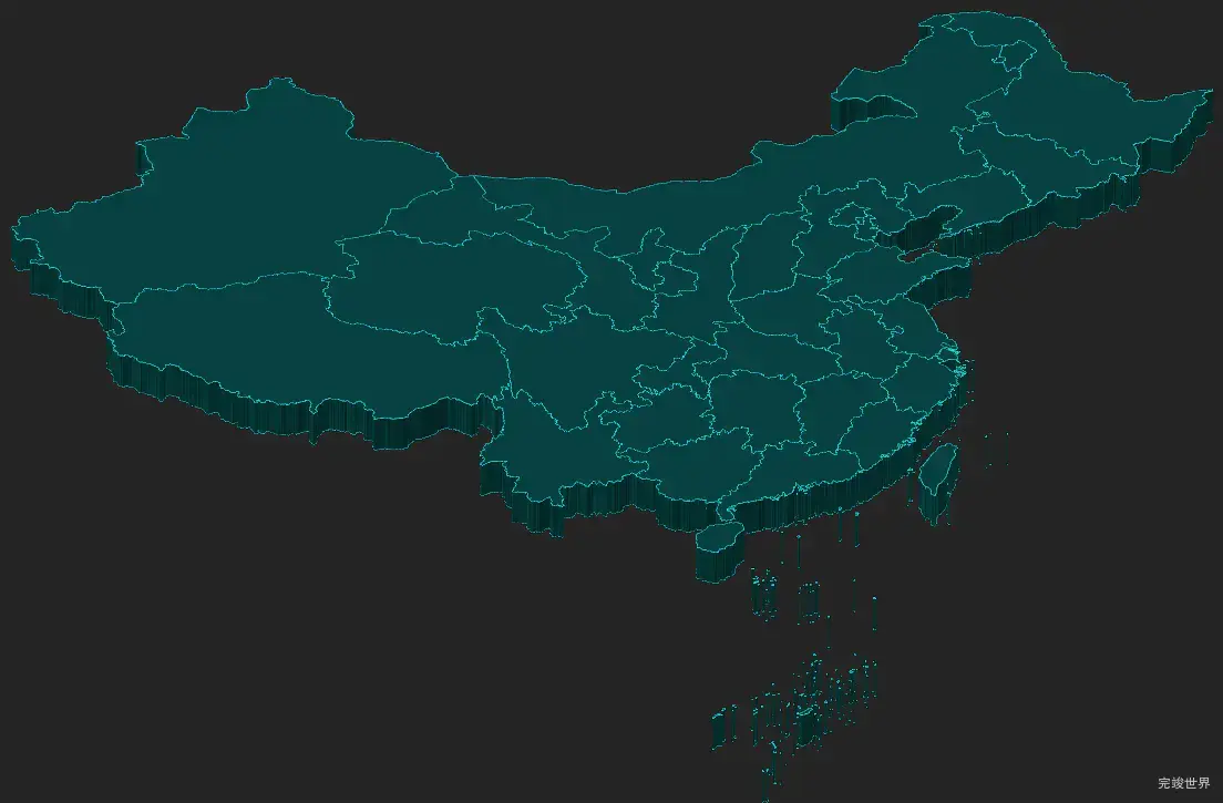 threejs 在vue3项目中绘制3d地图效果实例