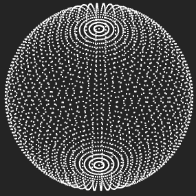 threejs 渲染的粒子地球
