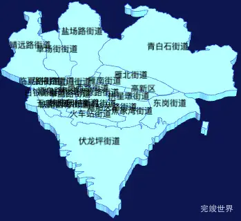 echarts兰州市城关区geoJson地图3d地图