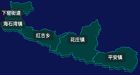 threejs兰州市红古区geoJson地图3d地图css2d标签