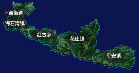 threejs兰州市红古区geoJson地图3d地图自定义贴图加CSS2D标签