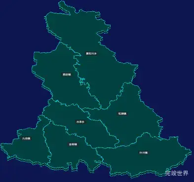 threejs兰州市皋兰县geoJson地图3d地图CSS3D标签