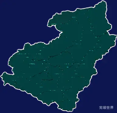 threejs兰州市榆中县geoJson地图3d地图添加描边效果