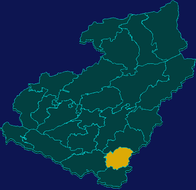 threejs兰州市榆中县geoJson地图3d地图指定区域闪烁