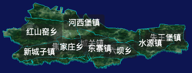 threejs金昌市永昌县geoJson地图3d地图