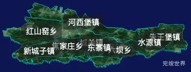 threejs金昌市永昌县geoJson地图3d地图