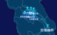 echarts白银市白银区geoJson地图label样式自定义代码演示