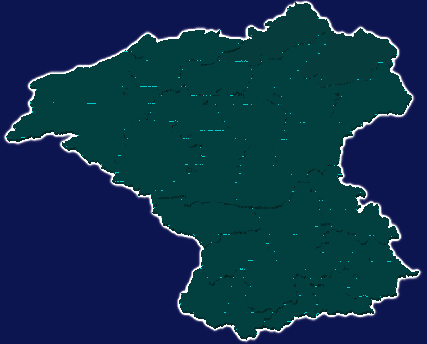 threejs白银市会宁县geoJson地图3d地图添加描边效果