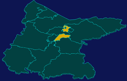 threejs白银市景泰县geoJson地图3d地图指定区域闪烁