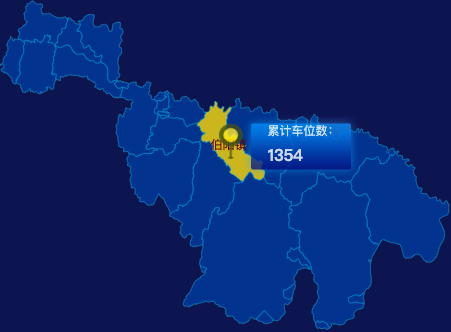 echarts天水市麦积区geoJson地图点击地图插小旗