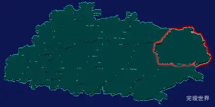 threejs天水市清水县geoJson地图3d地图红色描边闪烁警报
