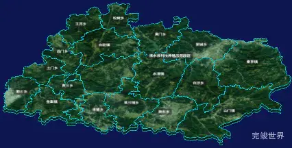threejs天水市清水县geoJson地图3d地图自定义贴图加CSS3D标签
