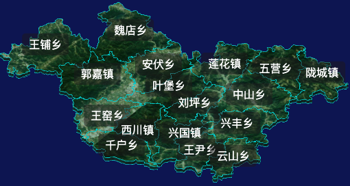 threejs天水市秦安县geoJson地图3d地图自定义贴图加CSS2D标签