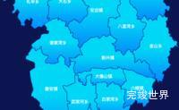 echarts天水市甘谷县geoJson地图局部颜色渐变效果实例