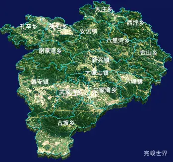 echarts天水市甘谷县geoJson地图3d地图自定义贴图-绿色地面