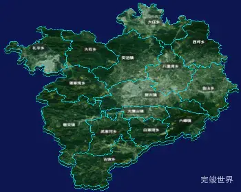 threejs天水市甘谷县geoJson地图3d地图