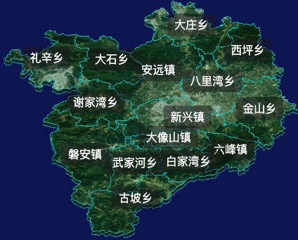 threejs天水市甘谷县geoJson地图3d地图css2d标签
