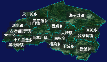 threejs武威市古浪县geoJson地图3d地图