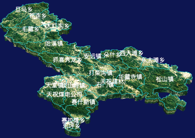 echarts武威市天祝藏族自治县geoJson地图3d地图自定义贴图-绿色地面