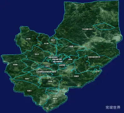 threejs张掖市甘州区geoJson地图3d地图CSS3D标签