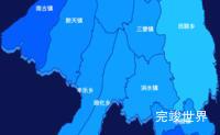 echarts张掖市民乐县geoJson地图 visualMap控制地图颜色效果实例