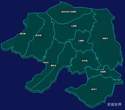 threejs张掖市民乐县geoJson地图3d地图CSS3D标签