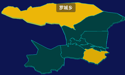 threejs张掖市高台县geoJson地图3d地图指定区域闪烁