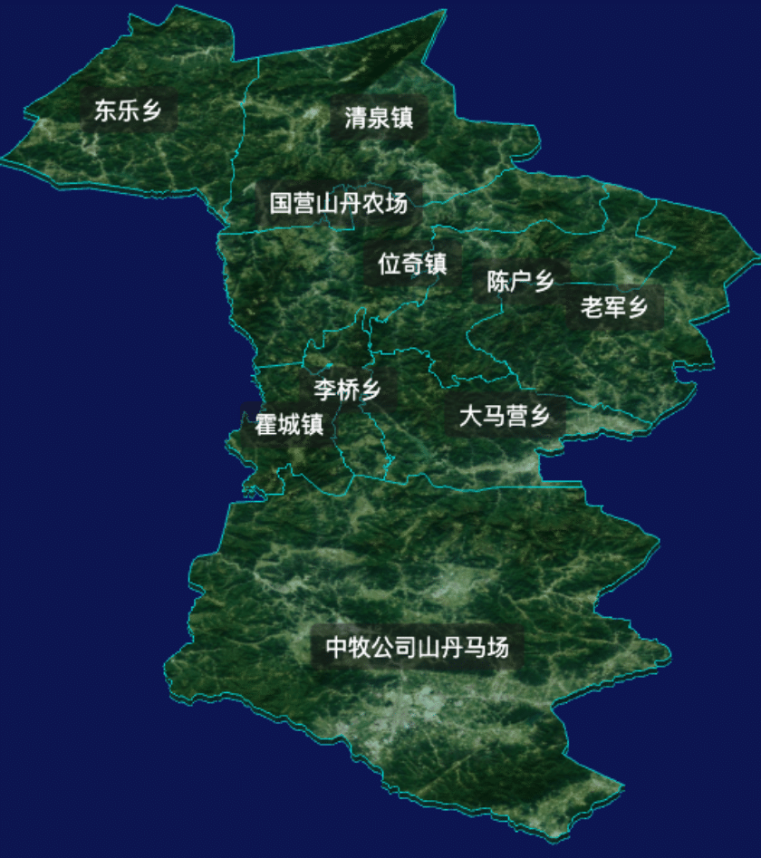 threejs张掖市山丹县geoJson地图3d地图自定义贴图加CSS2D标签