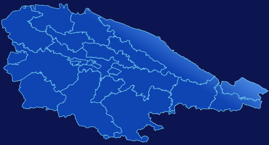 echarts平凉市崆峒区geoJson地图全局颜色渐变