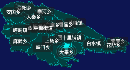 threejs平凉市崆峒区geoJson地图3d地图CSS2D外加旋转棱锥