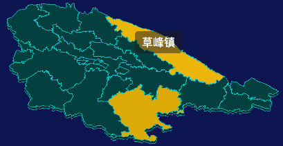 threejs平凉市崆峒区geoJson地图3d地图指定区域闪烁