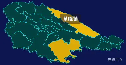 threejs平凉市崆峒区geoJson地图3d地图指定区域闪烁