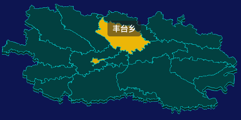 threejs平凉市泾川县geoJson地图3d地图指定区域闪烁