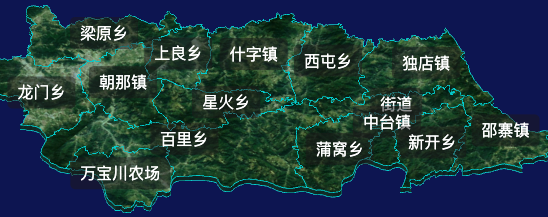 threejs平凉市灵台县geoJson地图3d地图css2d标签