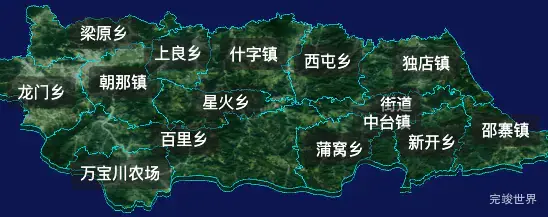 threejs平凉市灵台县geoJson地图3d地图css2d标签