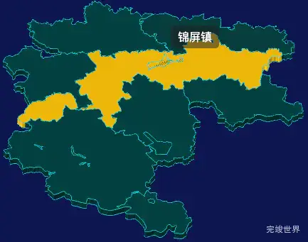 threejs平凉市崇信县geoJson地图3d地图鼠标移入显示标签并高亮