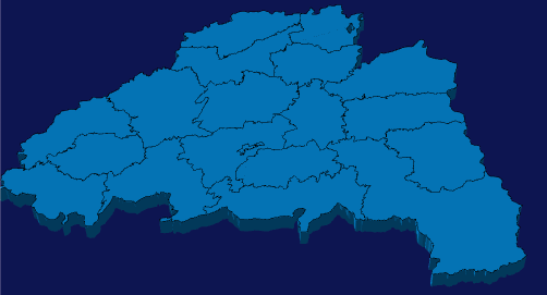 echarts平凉市庄浪县geoJson地图3d地图实例旋转动画