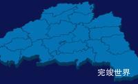 echarts平凉市庄浪县geoJson地图3d地图实例旋转动画实例代码