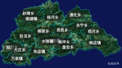 threejs平凉市庄浪县geoJson地图3d地图自定义贴图加CSS2D标签