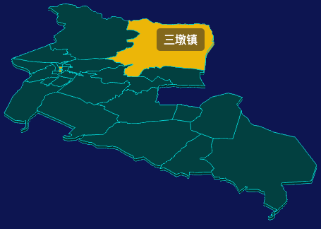 threejs酒泉市肃州区geoJson地图3d地图指定区域闪烁