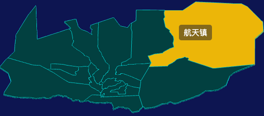 threejs酒泉市金塔县geoJson地图3d地图指定区域闪烁