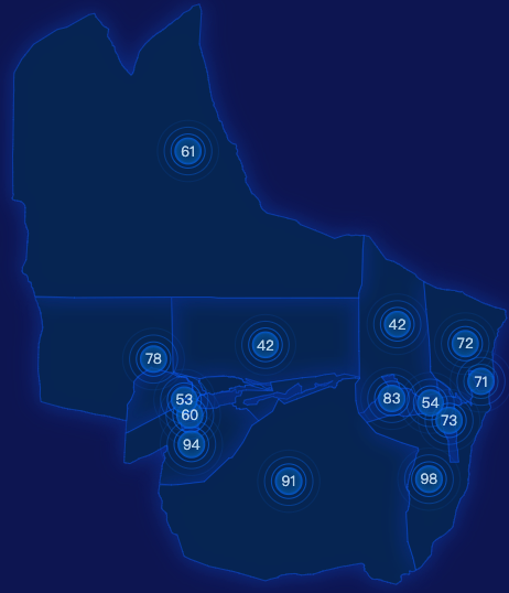 echarts酒泉市瓜州县geoJson地图圆形波纹状气泡图