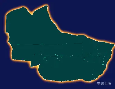 threejs酒泉市瓜州县geoJson地图3d地图添加金色效果