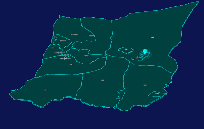 threejs酒泉市玉门市geoJson地图3d地图添加旋转棱锥