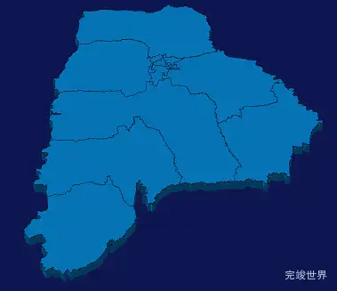 echarts庆阳市西峰区geoJson地图3d地图实例旋转动画